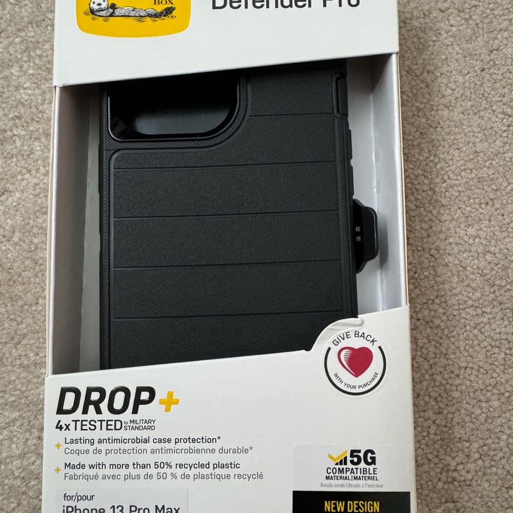 OtterBox Black Rugged Case for iPhone 12 Pro Max